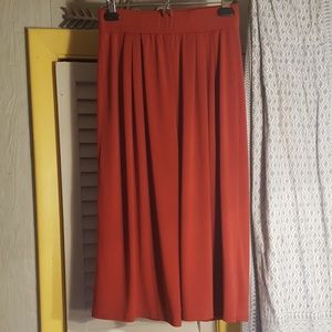 Orange "goucho" pants